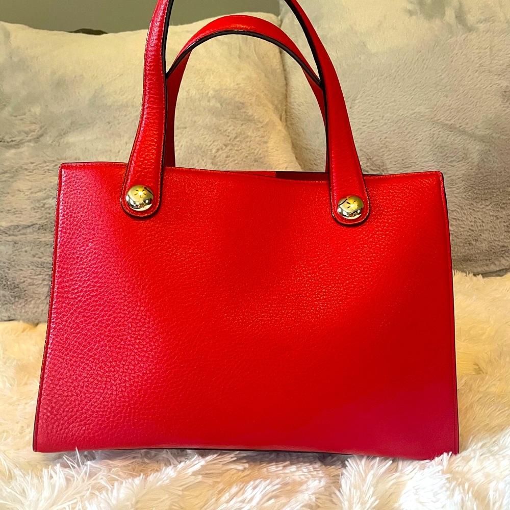 Kate Spade Red Satchel Bag - Picture 3 of 8